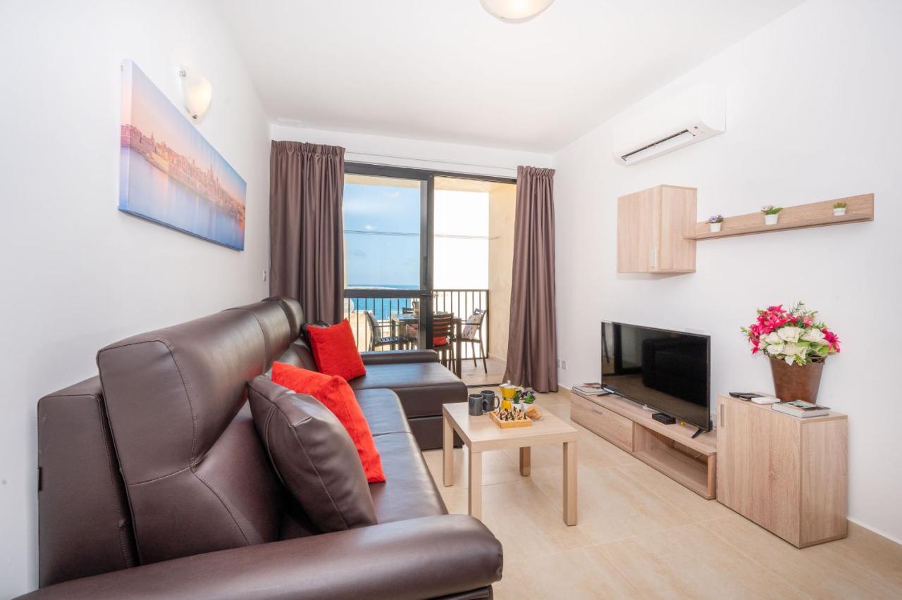 Sea Bliss Apartments With Terrace Just Off Seafront In St Paul'S Bay - By Getawaysmalta San Pawl il-Baħar Eksteriør billede