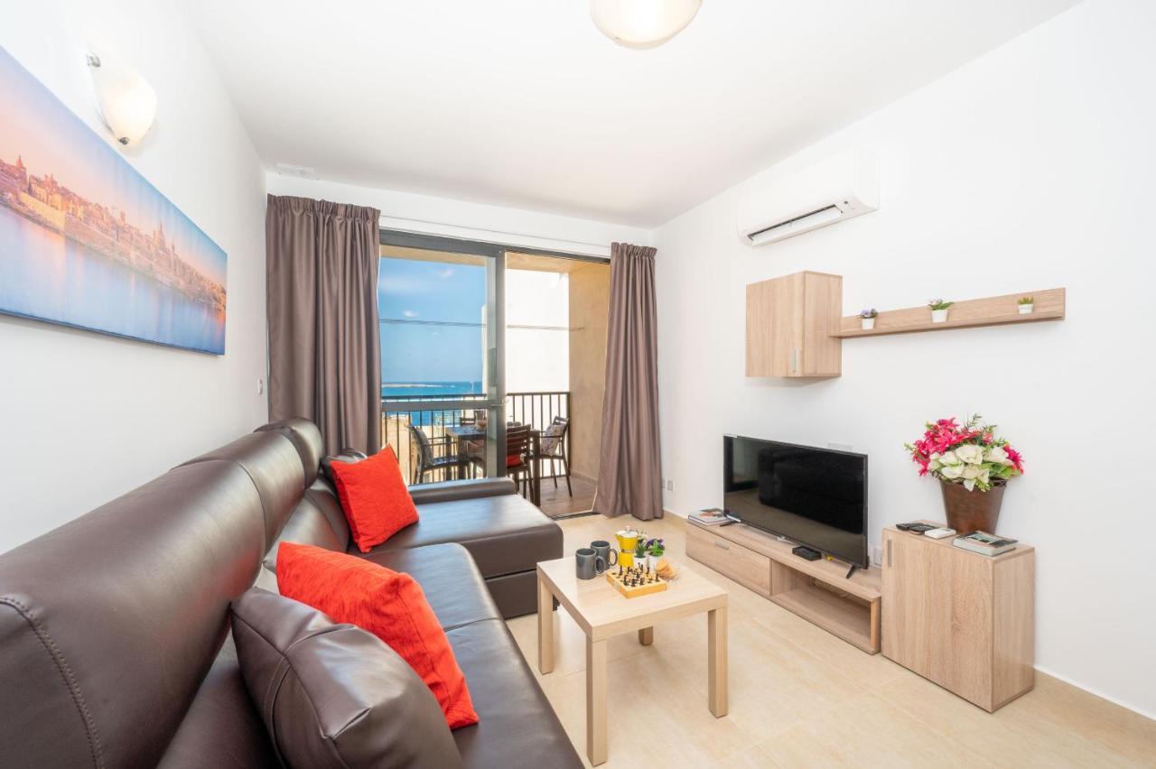 Sea Bliss Apartments With Terrace Just Off Seafront In St Paul'S Bay - By Getawaysmalta San Pawl il-Baħar Eksteriør billede
