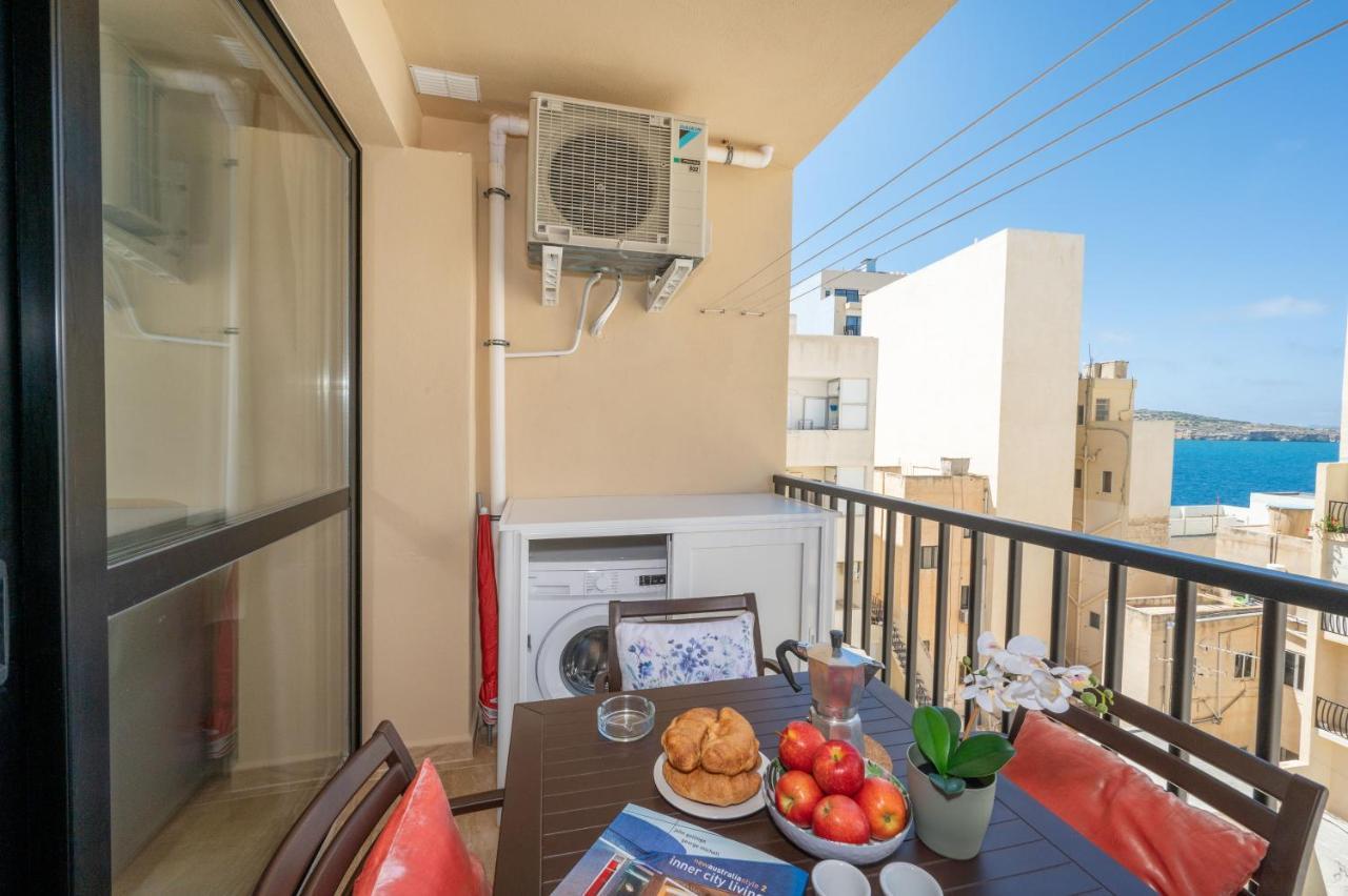 Sea Bliss Apartments With Terrace Just Off Seafront In St Paul'S Bay - By Getawaysmalta San Pawl il-Baħar Eksteriør billede